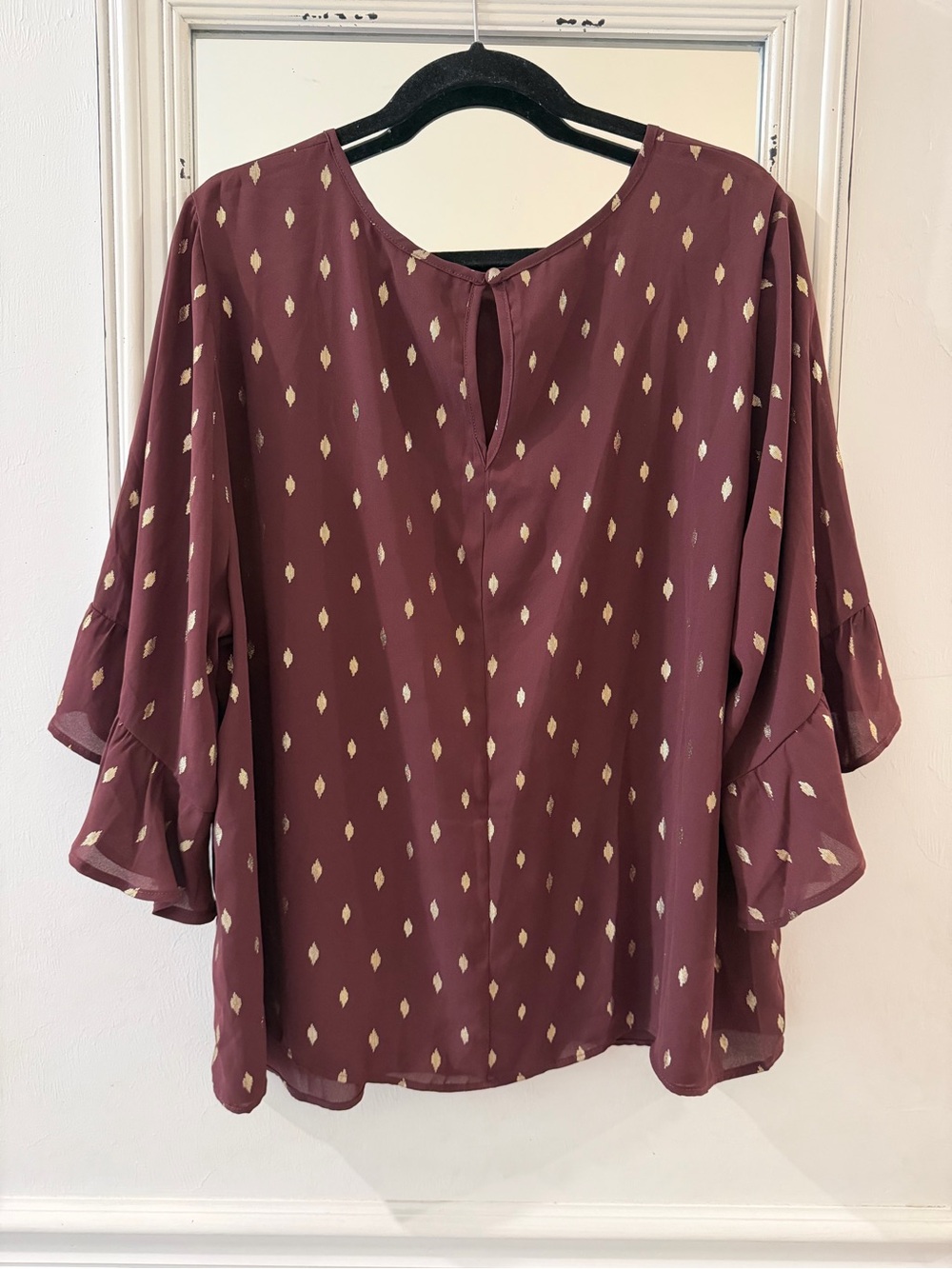 Torrid Abbey Georgette Ruffle Top - Picture 4 of 5